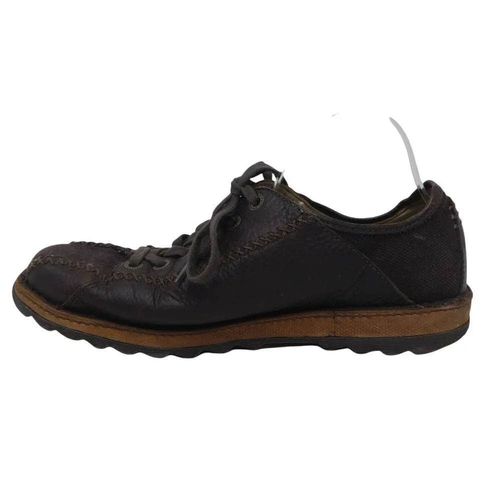 Dr.‎ Martens Oxford Shoes Mens 11 Brown Leather Canvas Comfort Lace Up
